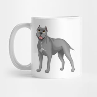 Gray Cane Corso Dog (Cropped Ears) Mug